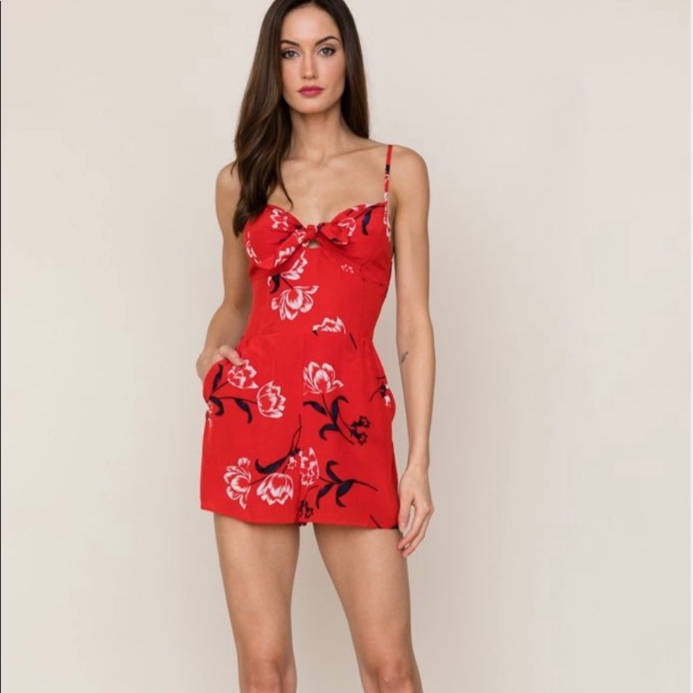 Yumi Kim Silk Floral Romper
